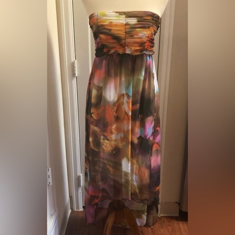Studio Y Multicolor Strapless Dress